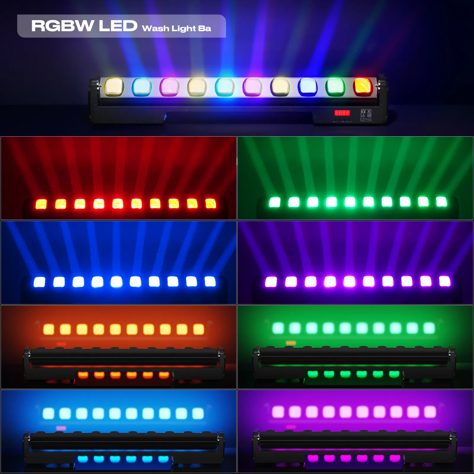 DHgate.com:7/13/43CH LED Wall Washer Light, RGBW 4in1 Swing