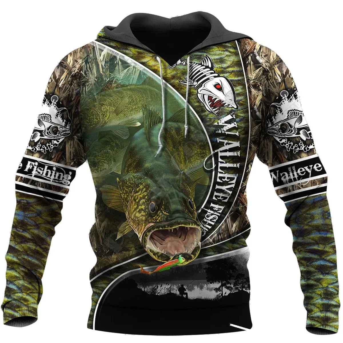 Sweat à Capuche Homme - Marque - Modèle - Manches Longues - Vert - Anti