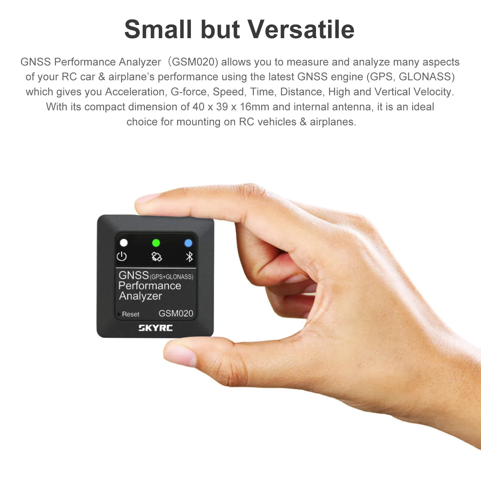SKYRC GNSS GSM020 Performance Analyzer For Mini Q Rc, Airplanes