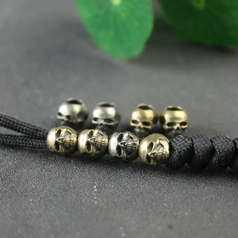 Pack De 10 Colgantes De Calavera Para Manualidades - Aleación, Diámetro 4.5 Mm, Para Llaveros, Cordones O Decoración