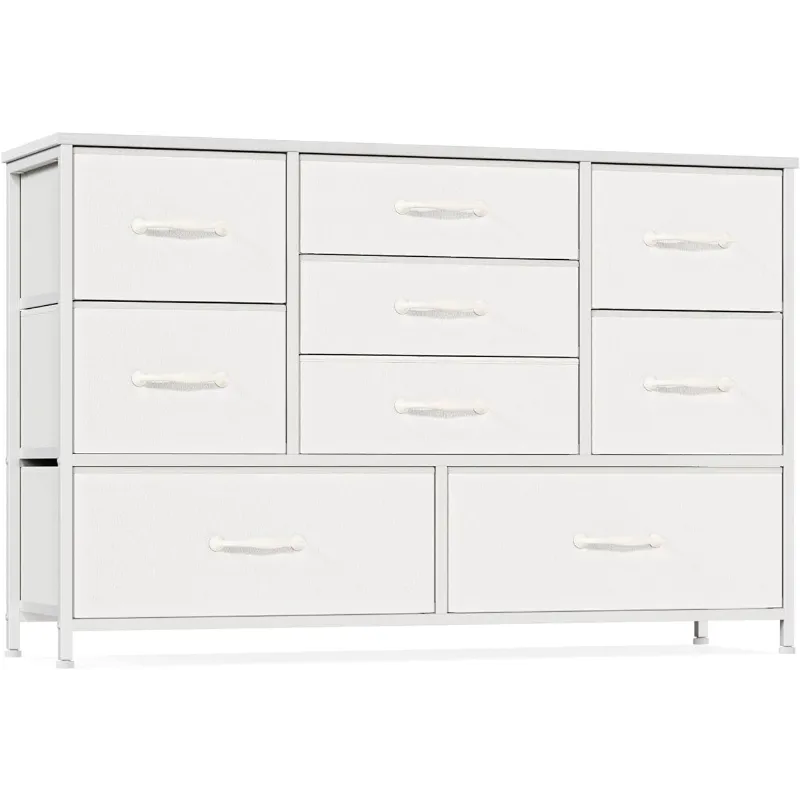 Long White Dresser & TV Stand: 9-Drawer Storage Cabinet, Wood Shelf for  Bedroom & Living Room - Shop Now! from Dhgate Living Room Furniture - price  114.11