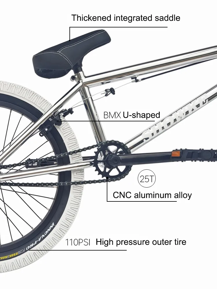 20 Crmo 12x12 Frame And Fork Extreme Bmx Bike With Silver Aluminum Alloy Brake Handle And U Type 20 2.4 Tire From Homepro13 658.66 DHgate.Com