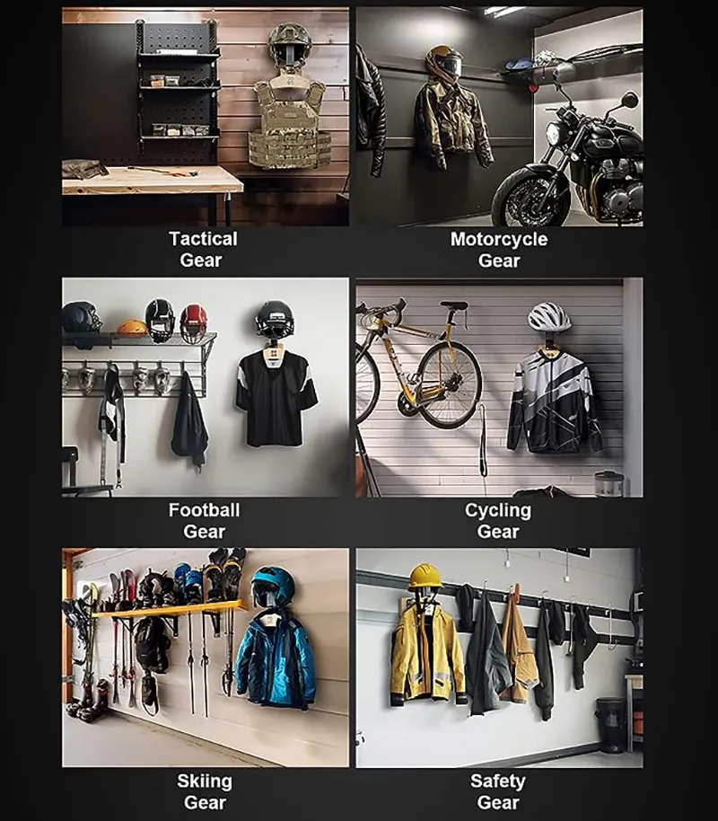 ONETIGRIS Tactical Gear Wall Mount Helmet & Bicycle Wall Organizer ...