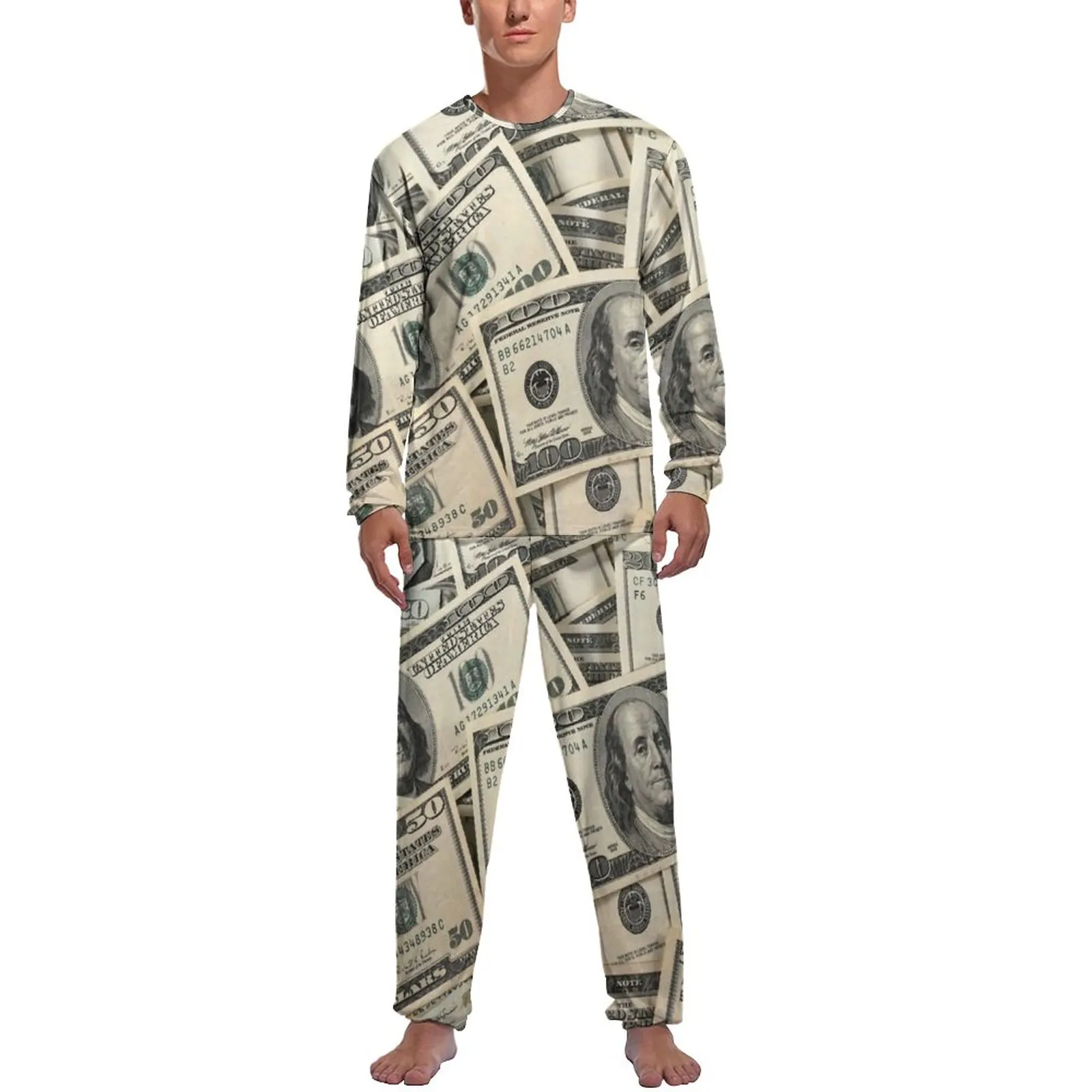 Pyjama Homme Hiver Chaud - Ensemble Chemise Manches Longues + Pantalon, Tissu Doux, Coupe Ample, Pour Nuit Et Détente à La Maison - 6