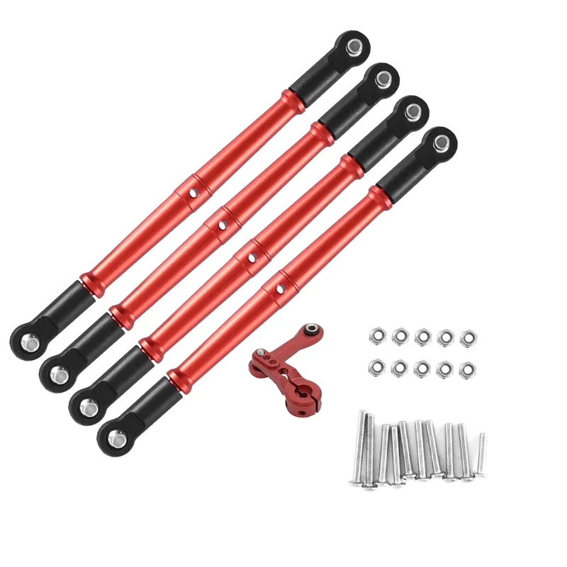 Metal Front and Rear Link Rod Steering Link Rod with 25T Servo Arm for ...