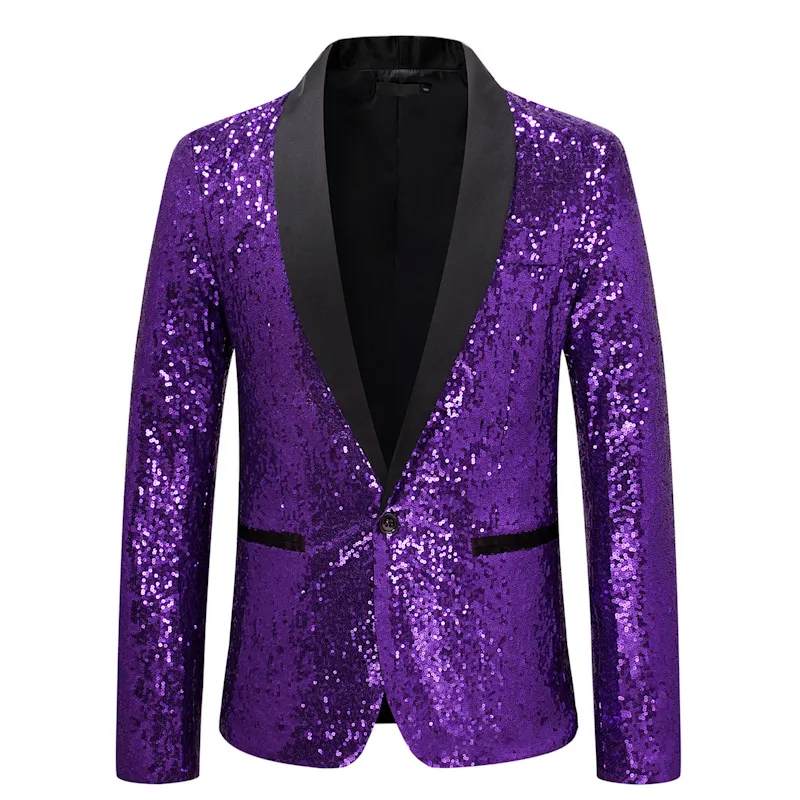 ライラン テーラード サッチェル Red Sequin Giltter Shawl Lapel Blazer jacket with suit for