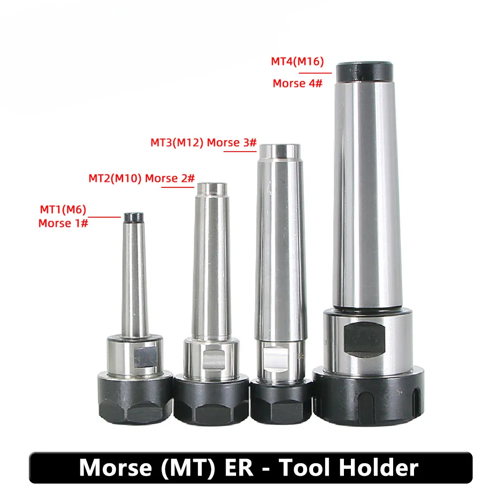 2 Pz Supporto Mandrino Collet MT4-ER32 Cono Morse Per - Foto 4