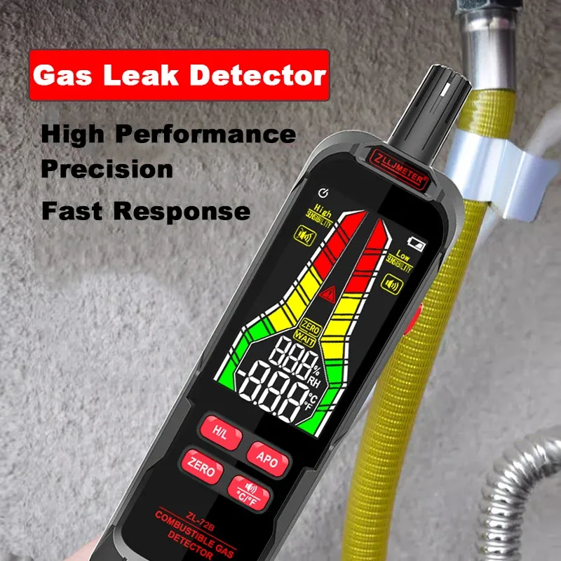 Rechargeable Gas Leak Detector Alarm Combustible Gas Detector Natural