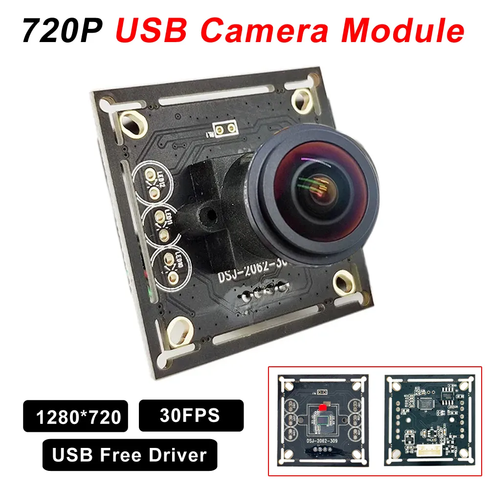720P USB Camera Module, Plug and Play, 72/100/110 Degree, USB Free ...