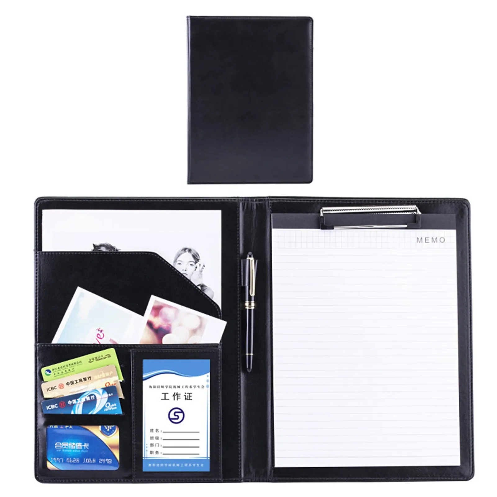 4 Pack Clipboard Folder A4, Foldover Clipboard With Cover File Document Organiser With Pen Holder For School Office Supply~p138378133