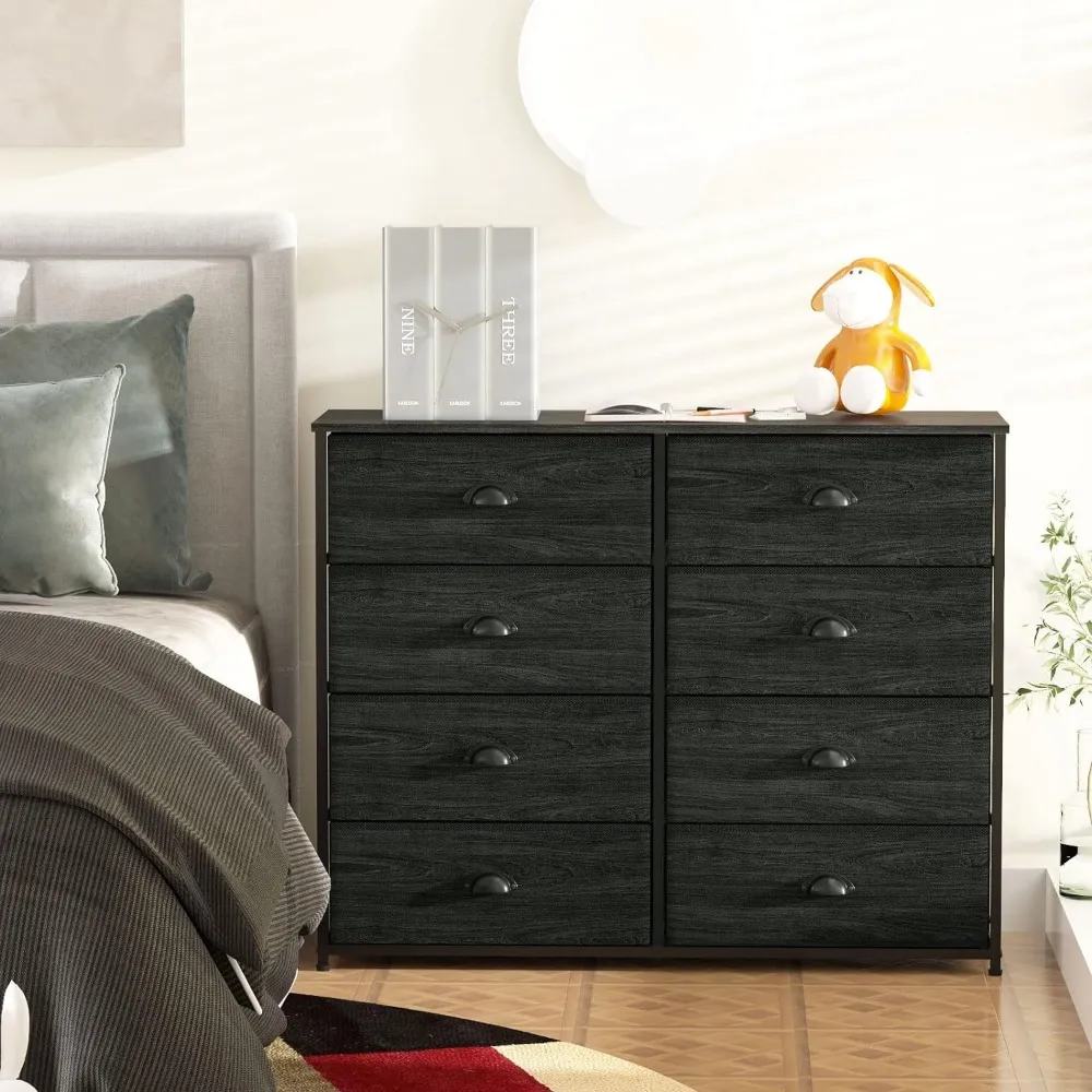 Furnulem TV Dresser Cabinet 40 in Long with 8 Wide Drawers, Black, Minimalist Modern Style from Dhgate Living Room Furniture - price 123.54 Furnulem TV Dresser Cabinet 40 in Long with 8 Wide Drawers, Black, Minimalist Modern Style from Dhgate Living Room Furniture - price 123.54