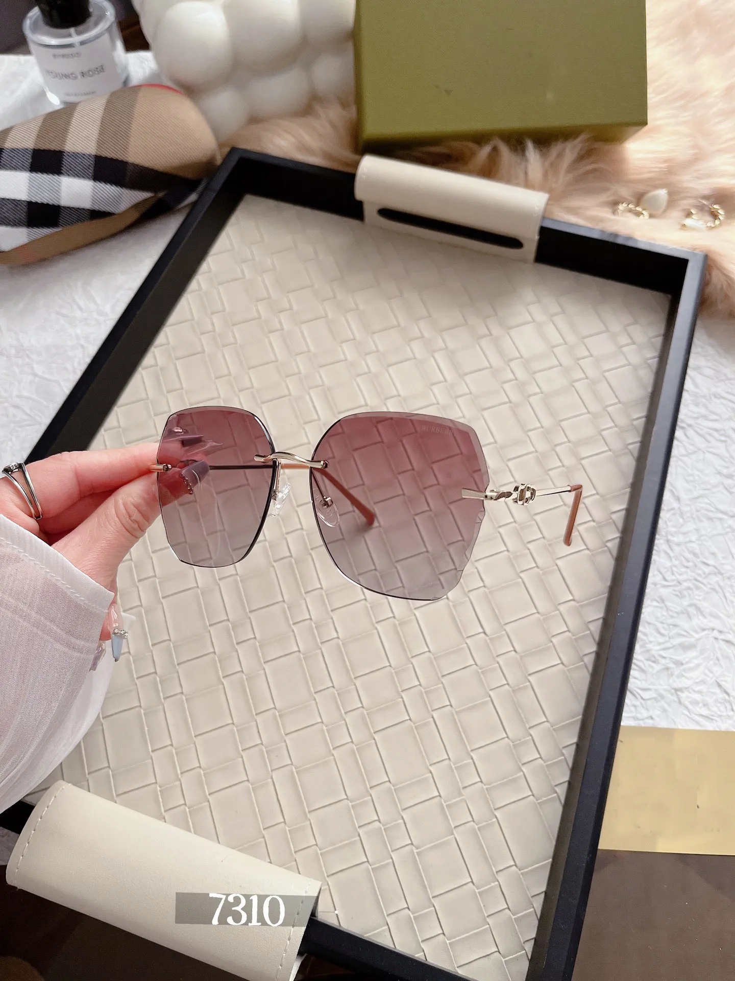Polarized Acetate Sunglasses - UV400 Protection Square Retro Retro Square Acetate Sunglasses - Italian Vintage Trend main image 3