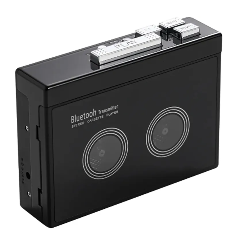 Brand Black Retro Stereo Cassette Players Bluetooth Walkman Tape Player ...