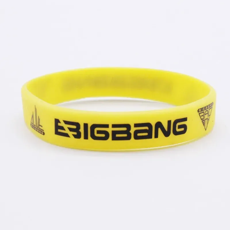 BIGBANG シリコンバングル Silicone Bracelet With Big Bang English Letters Colorful KPOP Idol