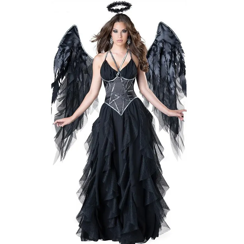 slim fit dress slacks Black Fallen Angel Dress-Dresses-Lip Service XXL / Black