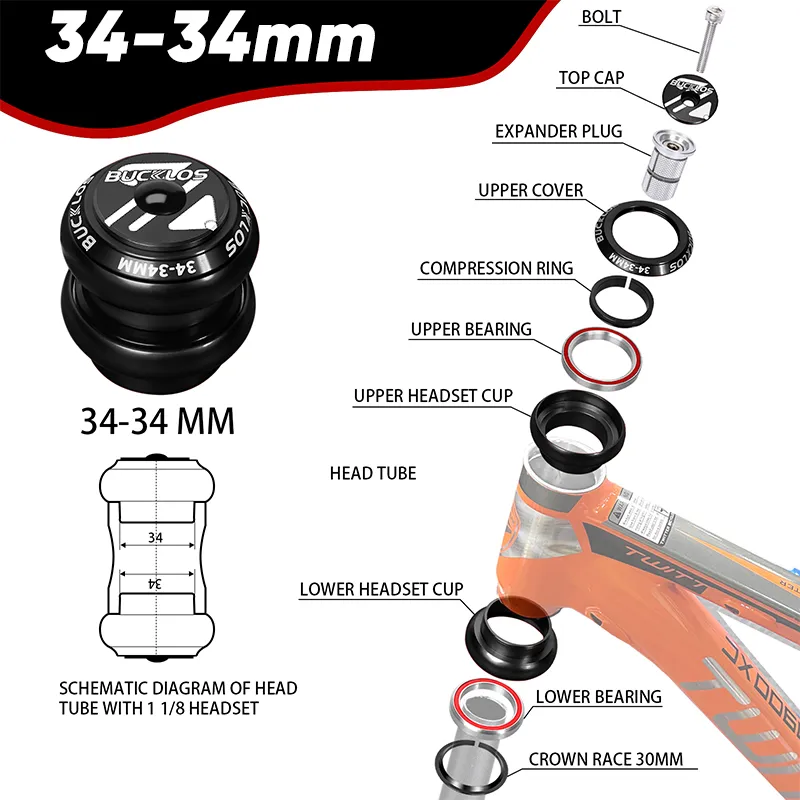2x Bicycle Headset Bearing Retainers - Size 5/32 X 16, For Fixie Or Road Bike