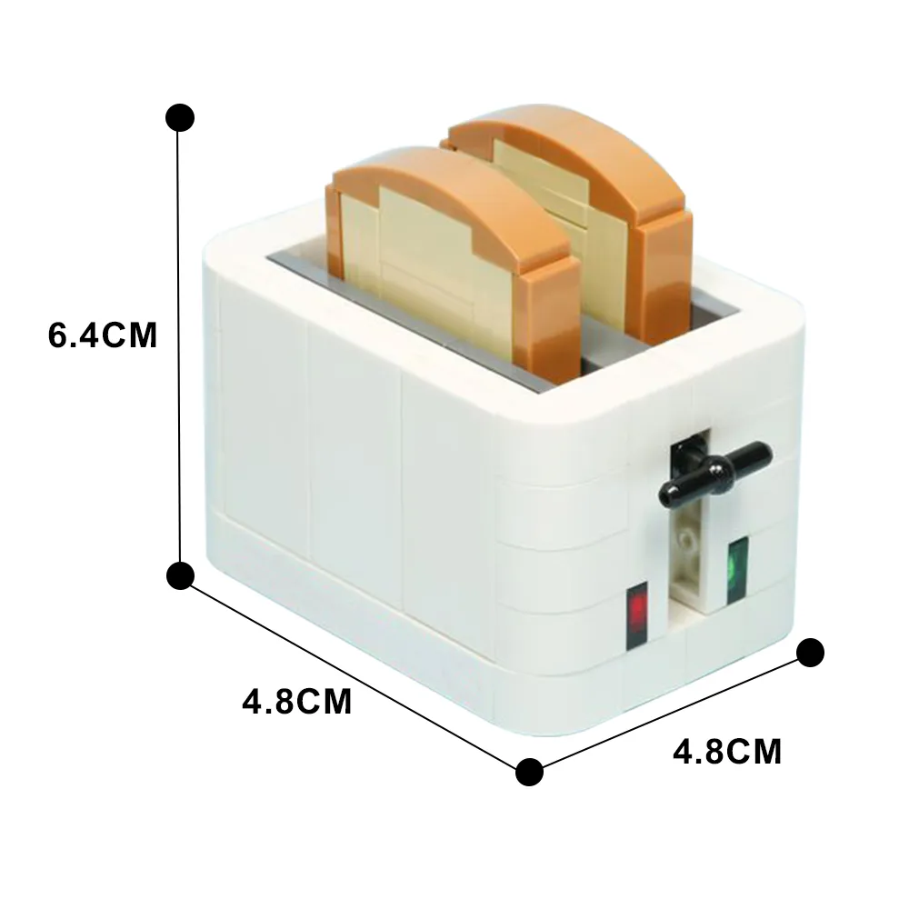 Moc Creativity Toaster Cake Dessert Kitchen Cooking Bricks Bread Maker Toaster  Food Machine Building Block Kid Toy Birthday Gift from Dhgate Model  Building Kits - price 28.21