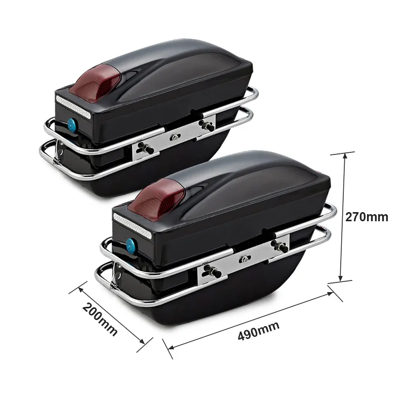 DHgate.com:Universal 24L Motorcycle Side Luggage Boxes