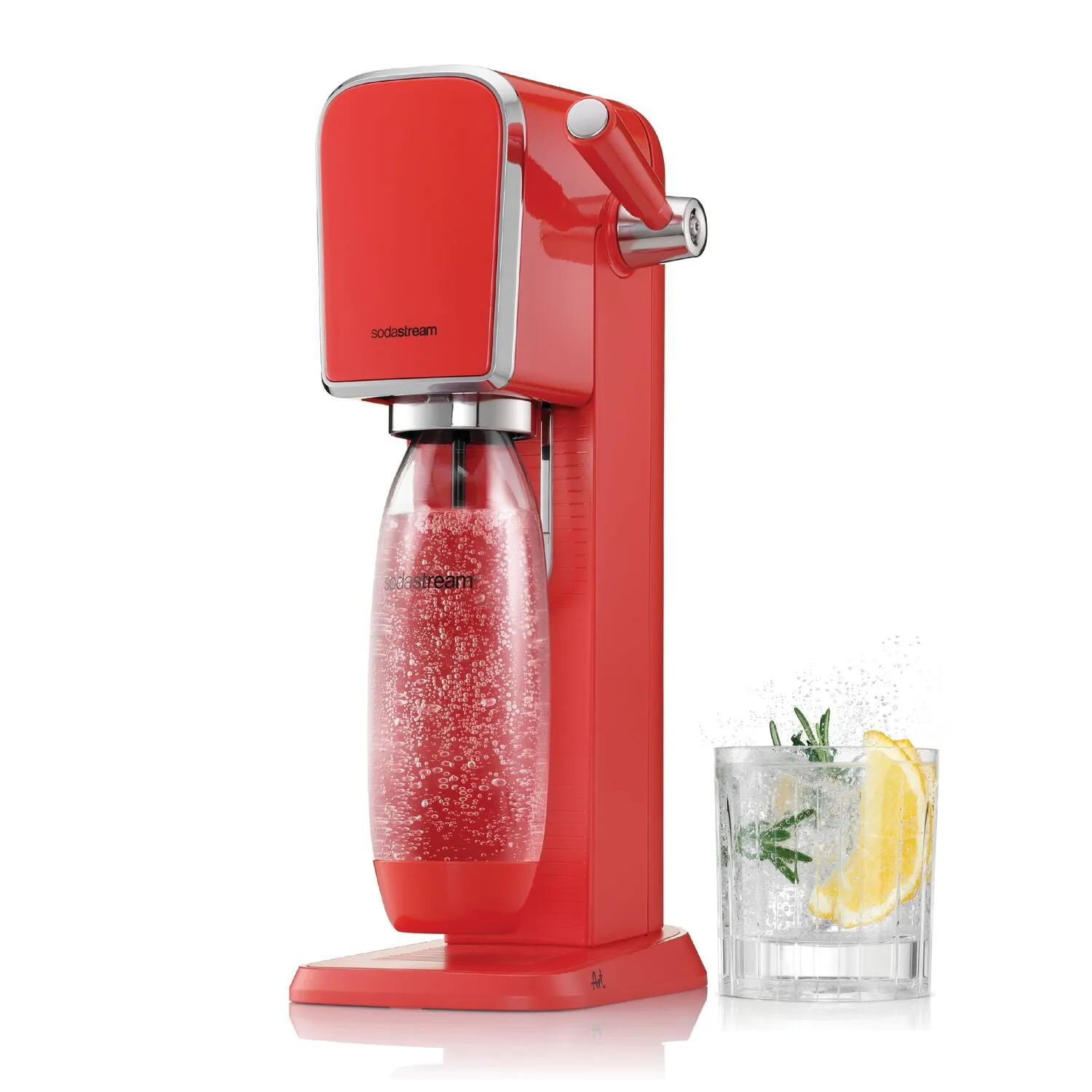SodaStream Art Sparkling Water Maker Mandarin Red Soda Fountain Machine ...