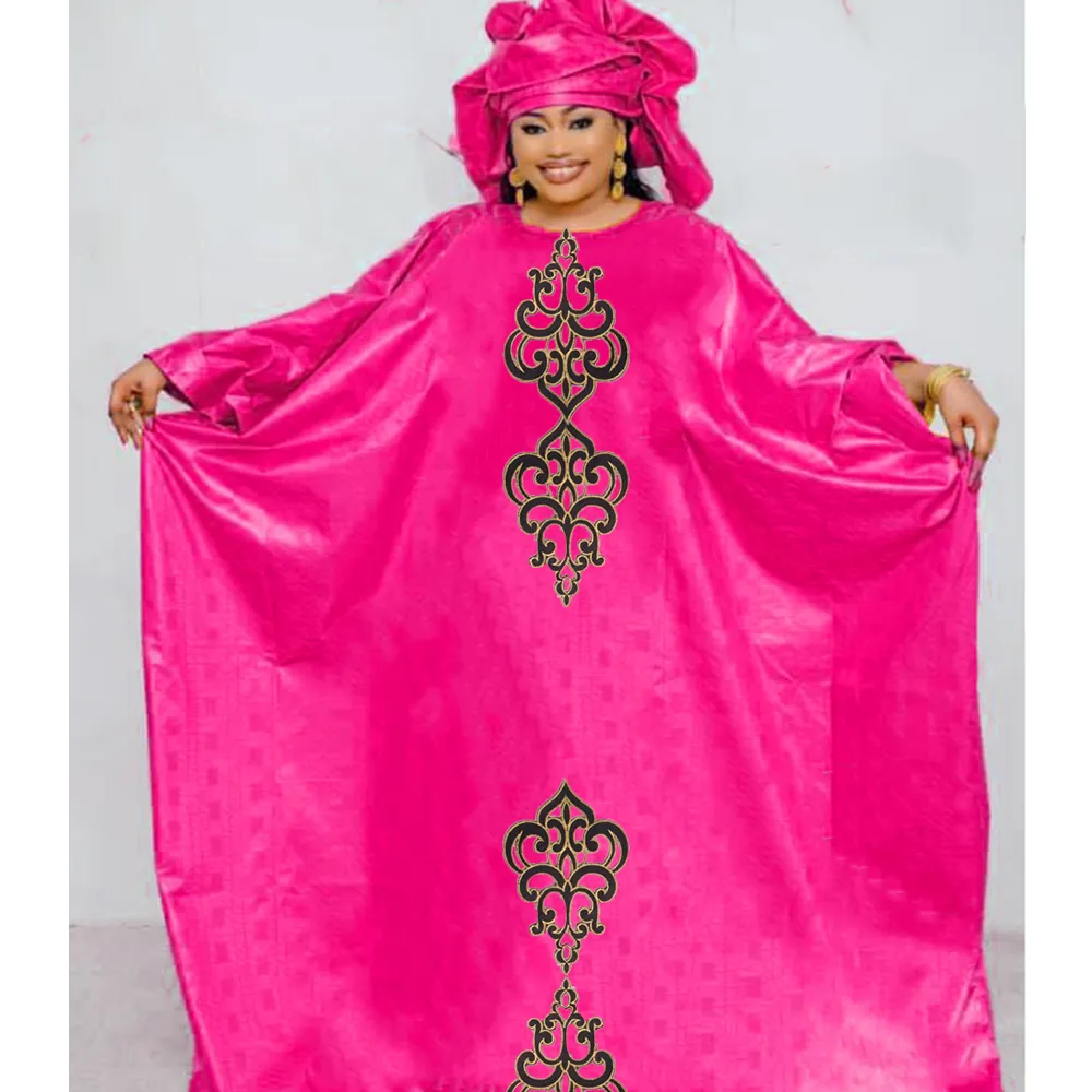 Elegant African Dresses, Sequin Embellished Long Dress With