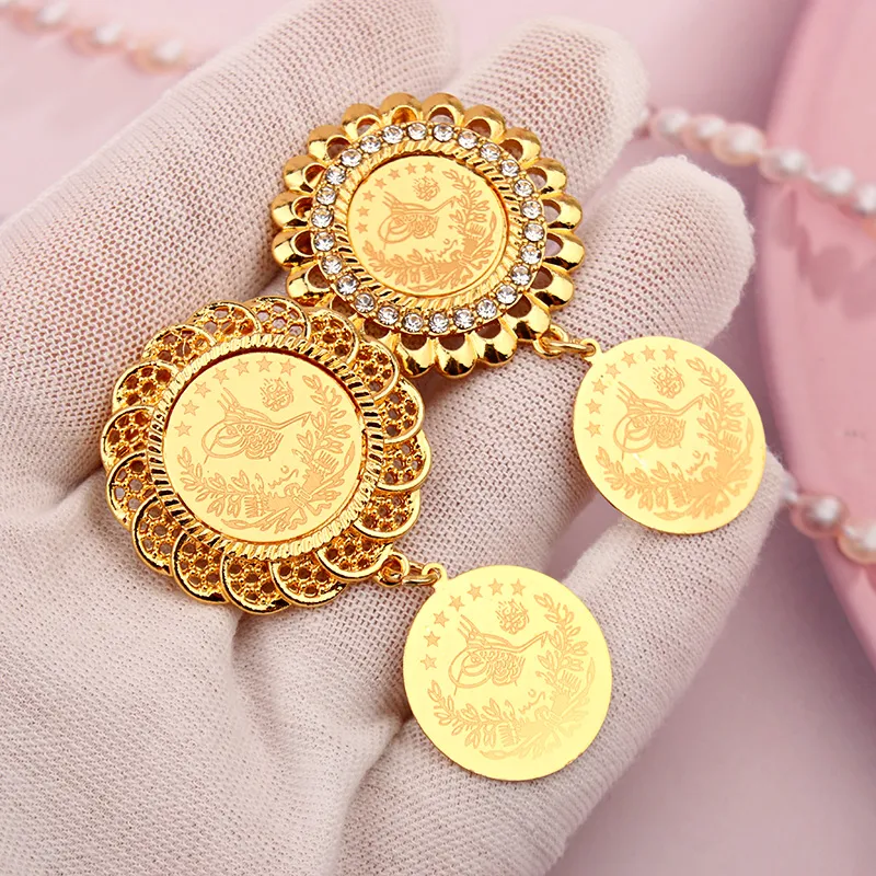 Gold Plated Turkish Jewelry Brooch