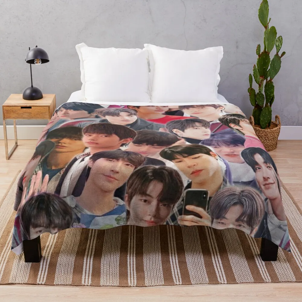 Hwang In Yeop Collage Throw Blanket Personalized Gift Summer