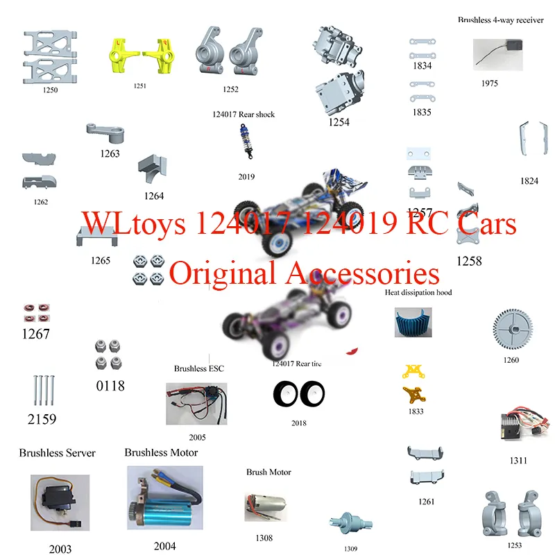 Wltoys 12402-A rc truck spare parts - Original Accessories