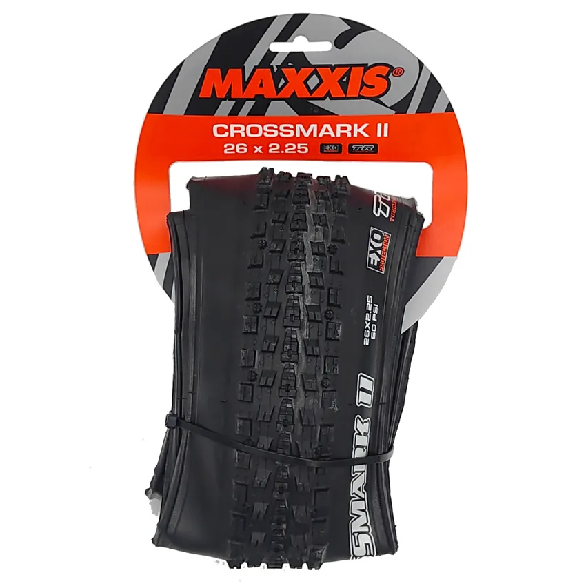 MAXXIS Crossmark II EXO TR Bike Tire, 26x2.25/27.5x2.1/2.25