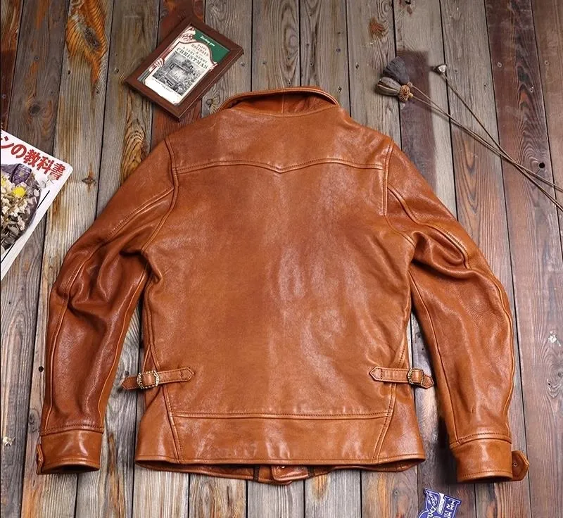 40‘s vintage / goatskin leather jacket 40'S Vintage German Motorcycle Goatskin Leather Jacket | eBay