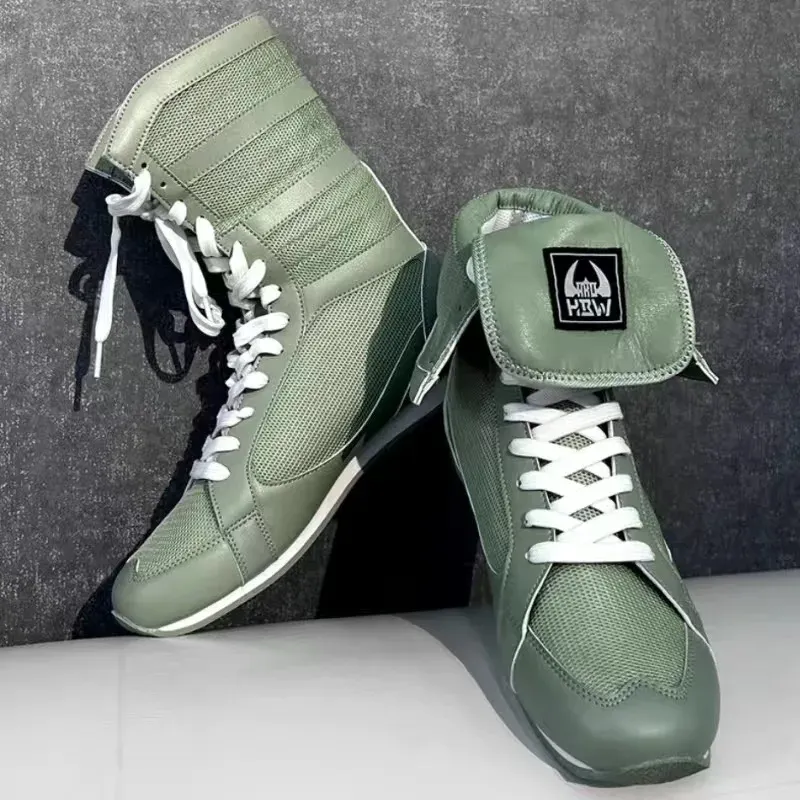 Chaussures De Sport Homme Style Boxe/moto - Hautes, En Maille, Pour Entraînement Ou Look Motard