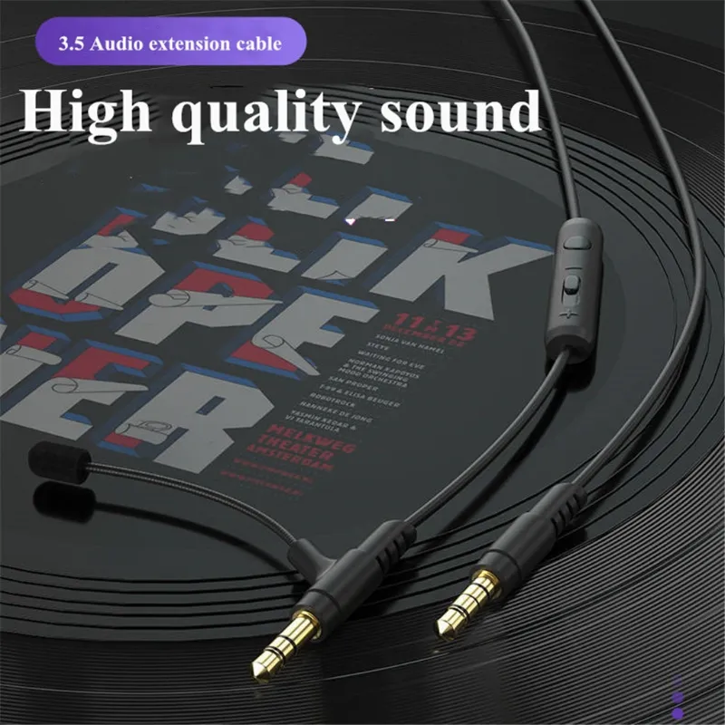 Save Big on Bulk Headset Boom Mic Mm Audio Mic Splitter Boom Microphone  Cable: Condenser Mic For Headphone, PC, Phone Black Best Deals on