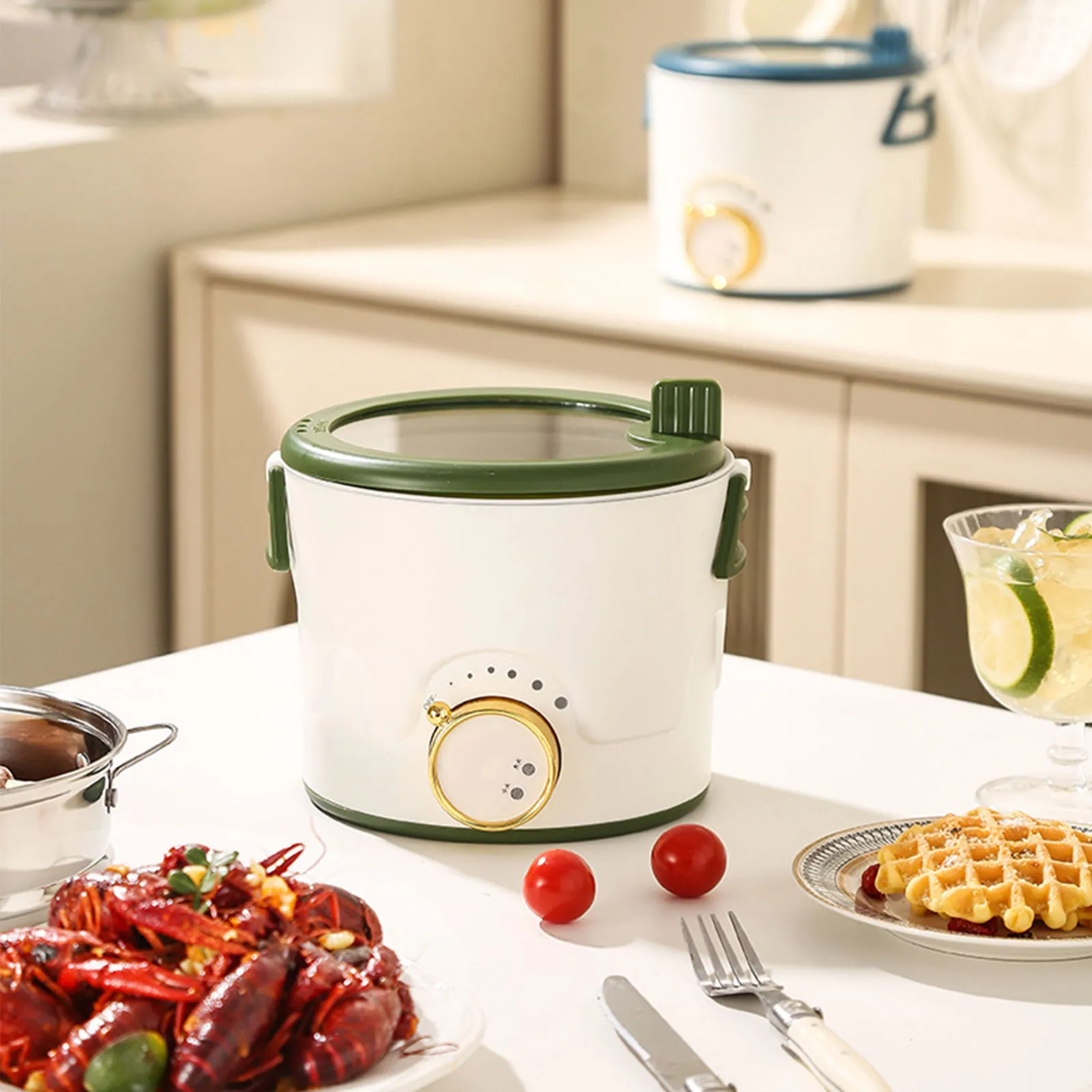 Portable Electric Non Stick Mini Rapid Thermo Cooker For Dorm And Office Red Green Dark Blue Kitchen Cooking Supplies From Homepro9 25.26 DHgate.Com