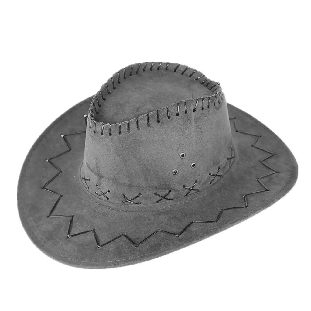 Ladies Western Hats Wide Brim Unisex Cowboy Hat ... From  display picture 1