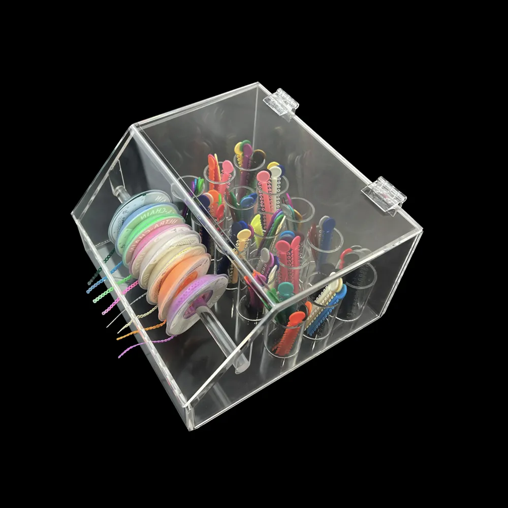 thumbnail image 2 of Dental Orthodontic Power Chain & Ligature Tie Storage Organizer Box 2 of 5