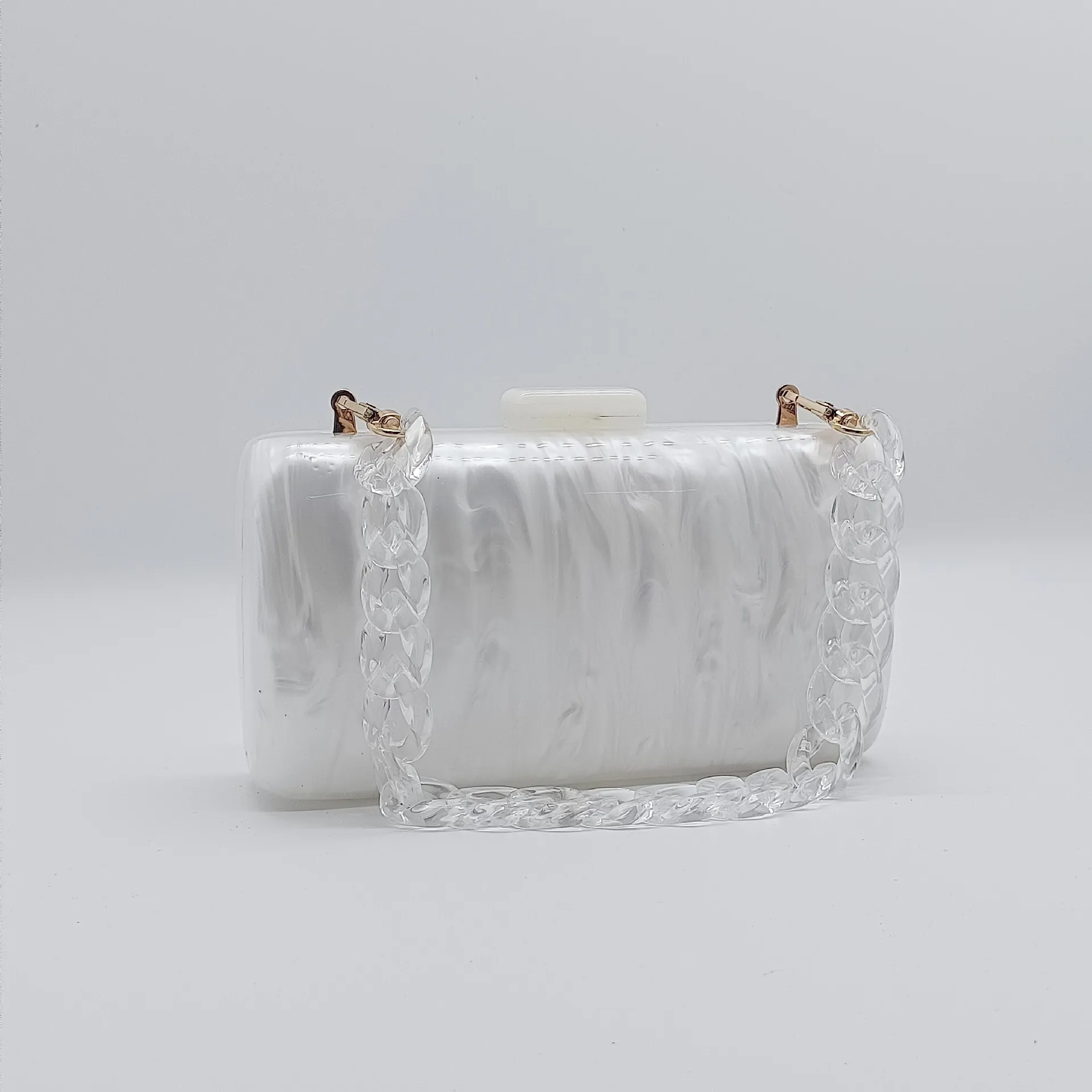 Designer Acrylic Clutch Evening Bag Fashion Party Purse, Chic