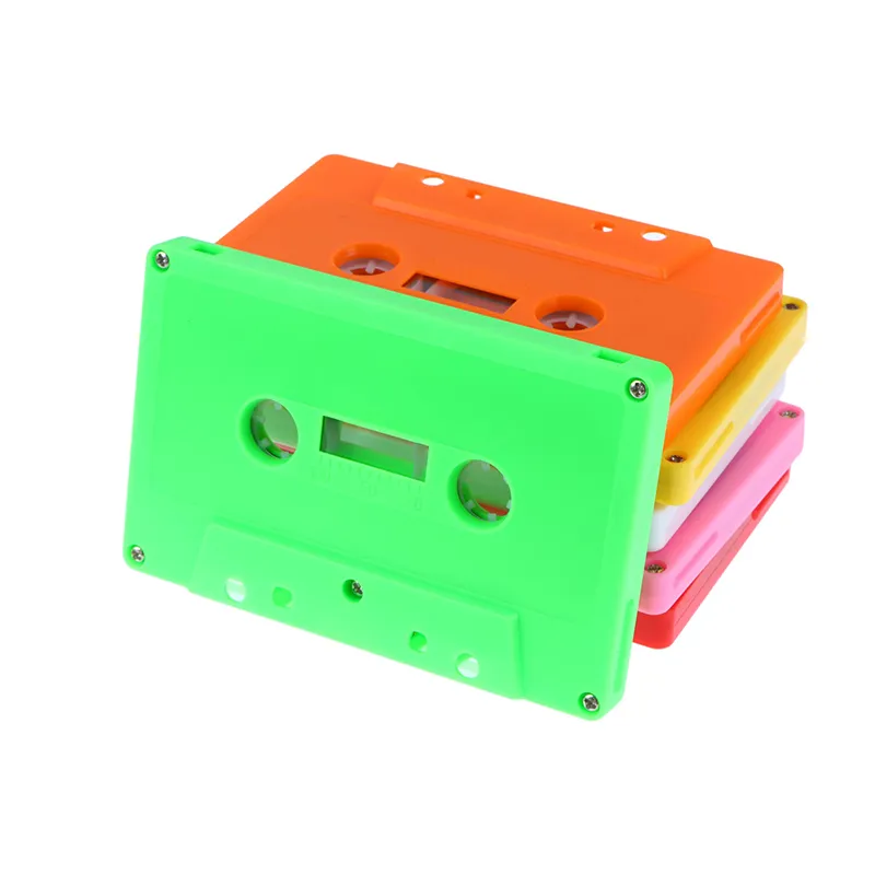 10-Pack Empty VHS Tape Shells - Colored V-0 Cassette Boxes For DIY Projects