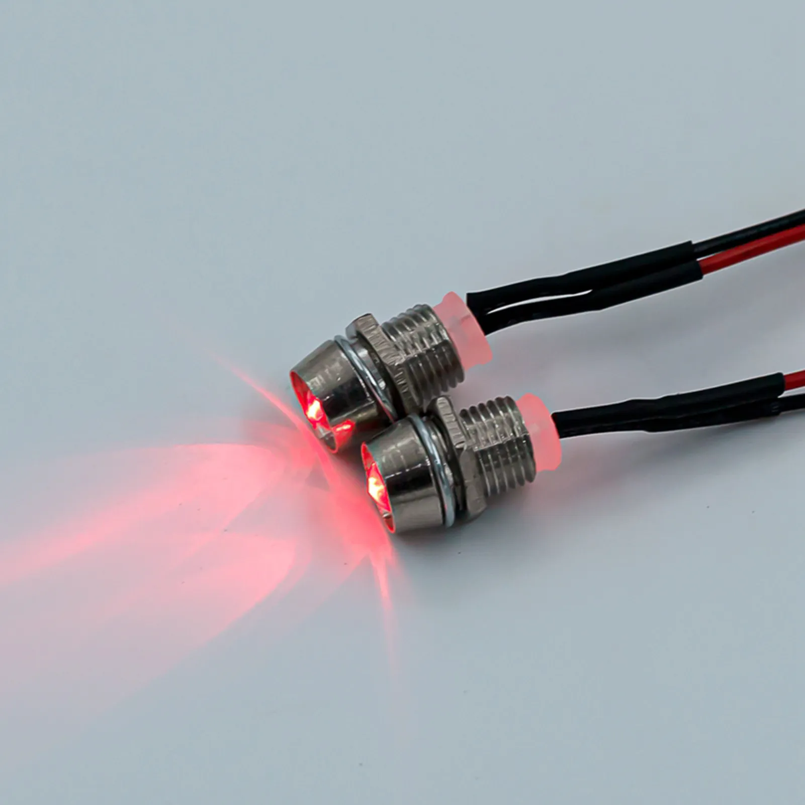 Kit éclairage LED 2x 5 Mm Pour Voiture 1/10 – Phares Bleus, Tension 5-11V, Allumage Permanent, Simulation Réaliste, Accessoire RC
