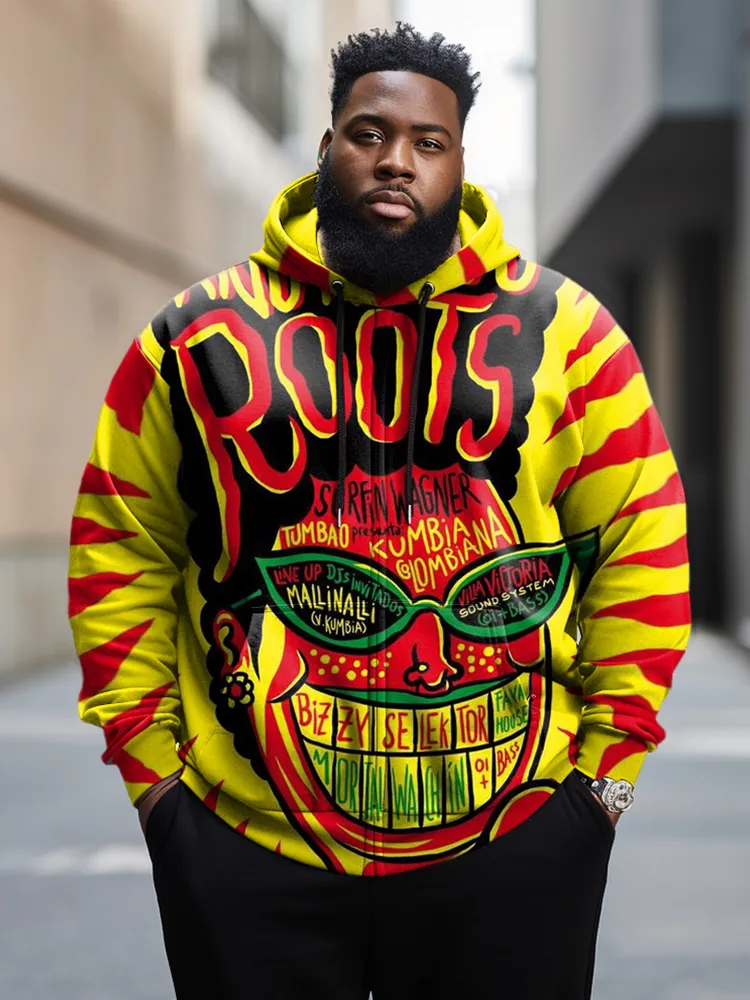 Men's Skull Hip Hop Graffiti Halloween Pumpkin Street Tie Dye Long