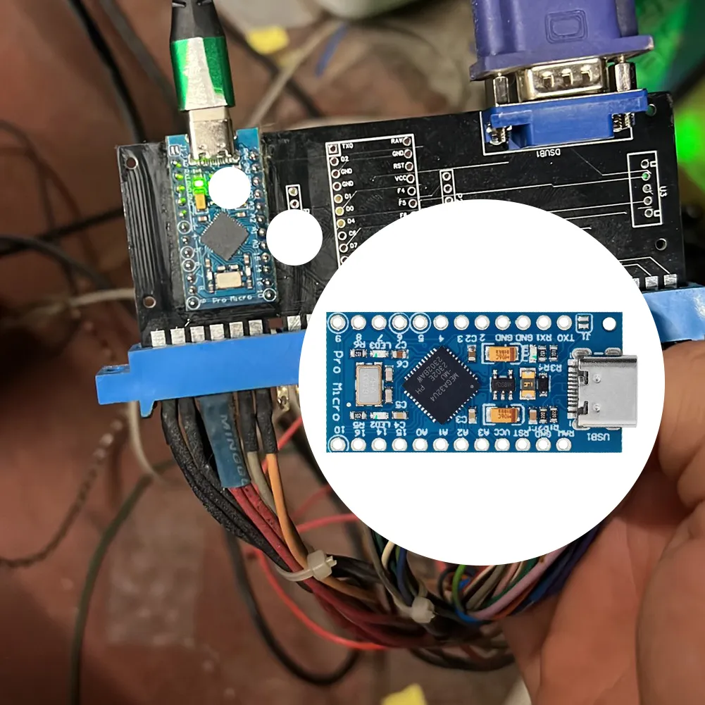 thumbnail image 2 of Pro Micro ATmega32U4 5V 16MHz Controller Board For Arduino – Replace ATmega328 2 of 5