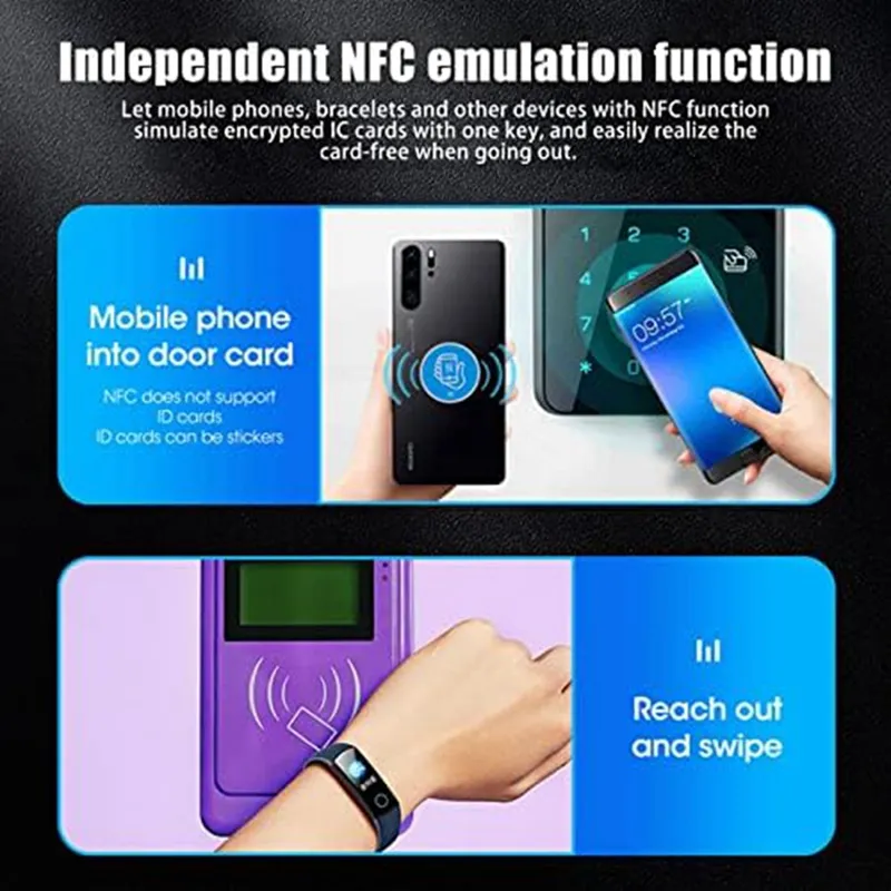 RFID Duplicator Card Reader Writer Portable NFC Writer IC ID Card ...