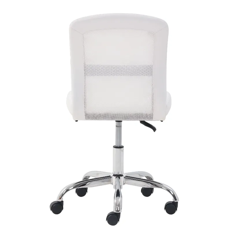 White Vinyl Mesh Mid Back Ergonomic Swivel Chair Mainstays From Ddmyearth 66.07 DHgate.Com