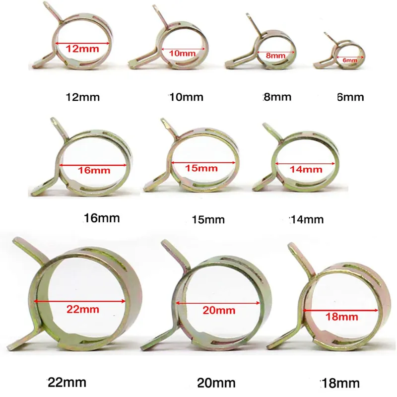 uxcell ホースクランプ スプリングクランプ エアチューブクリップ 燃料ホースパイプ用 6mm ばね式 低圧 10個入り : ソウテン - 通販  - Yahoo!ショッピング OCR 200個 6-22mm 燃料ホースラインスプリングクリップクランプ ファスナー シリコーン真空ホース  パイプクランプ ... 60個 燃料シリコン真空ホーススプリングバンドタイプアクションパイプクランプ低圧エアクリップクランプサイズ:6mm 9mm 10mm