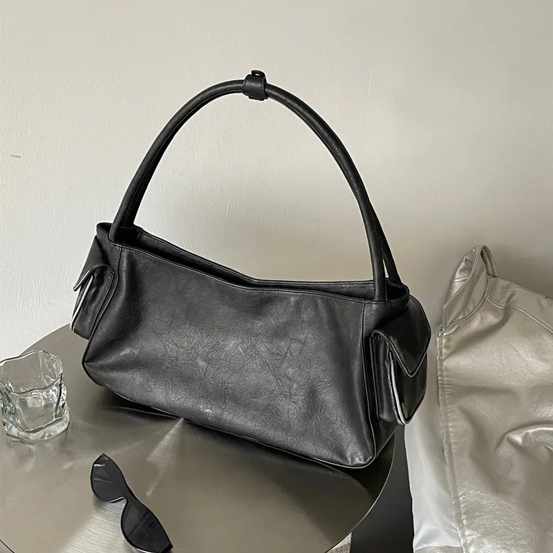 Vintage Y2K Moto Biker Shoulder Bag For Women PU From