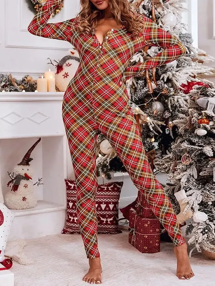 Christmas pj romper hotsell