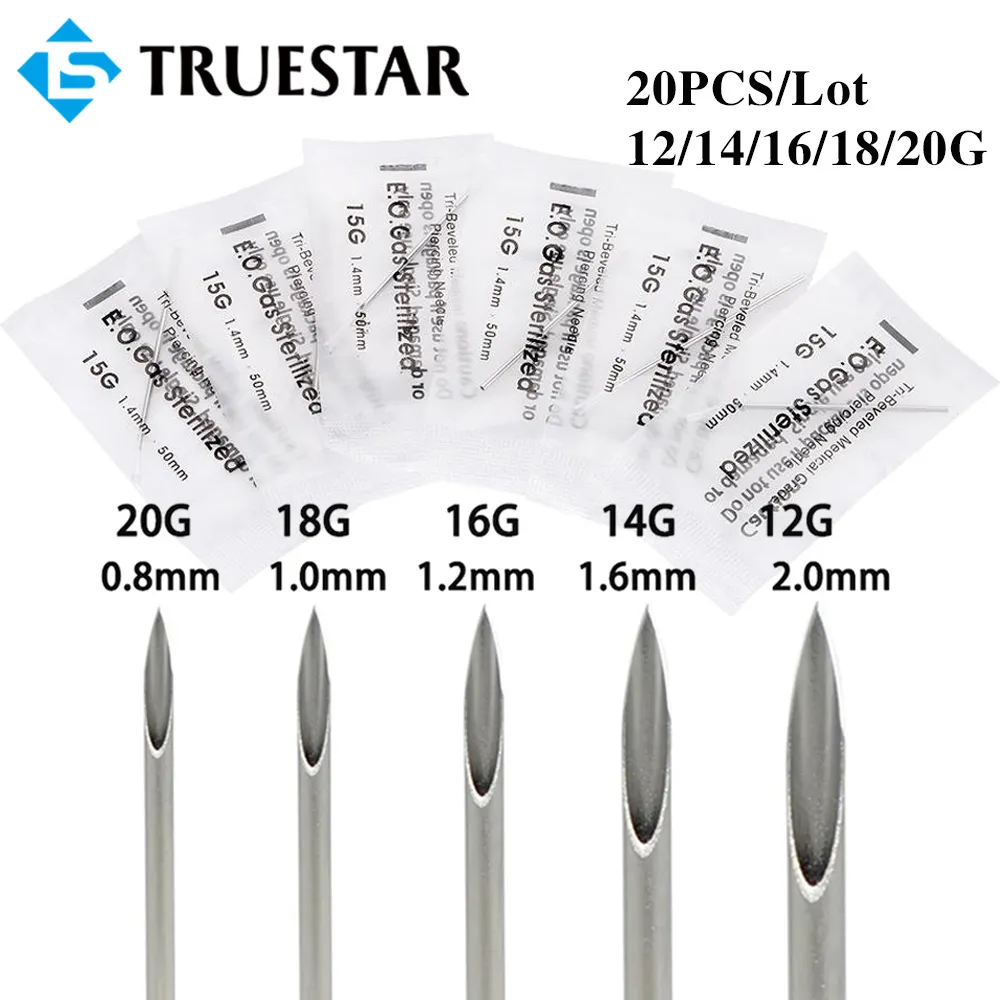 Piercing Pagoda Best Size Needle For Ear Piercing Catheter 18g