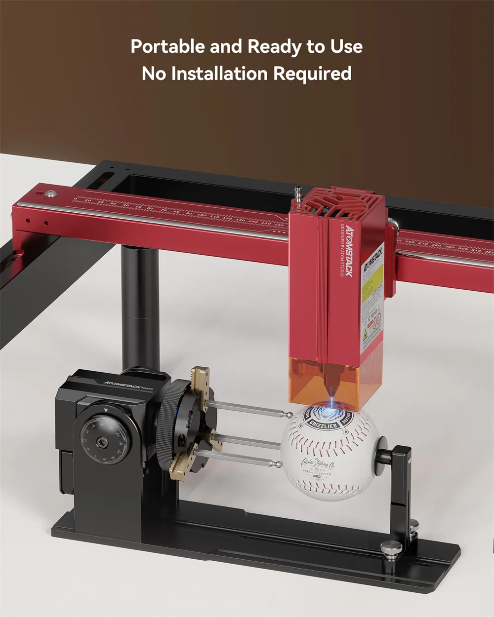 ATOMSTACK R1 V2 360° laser rotary for Framework-Style Laser Engraving ...