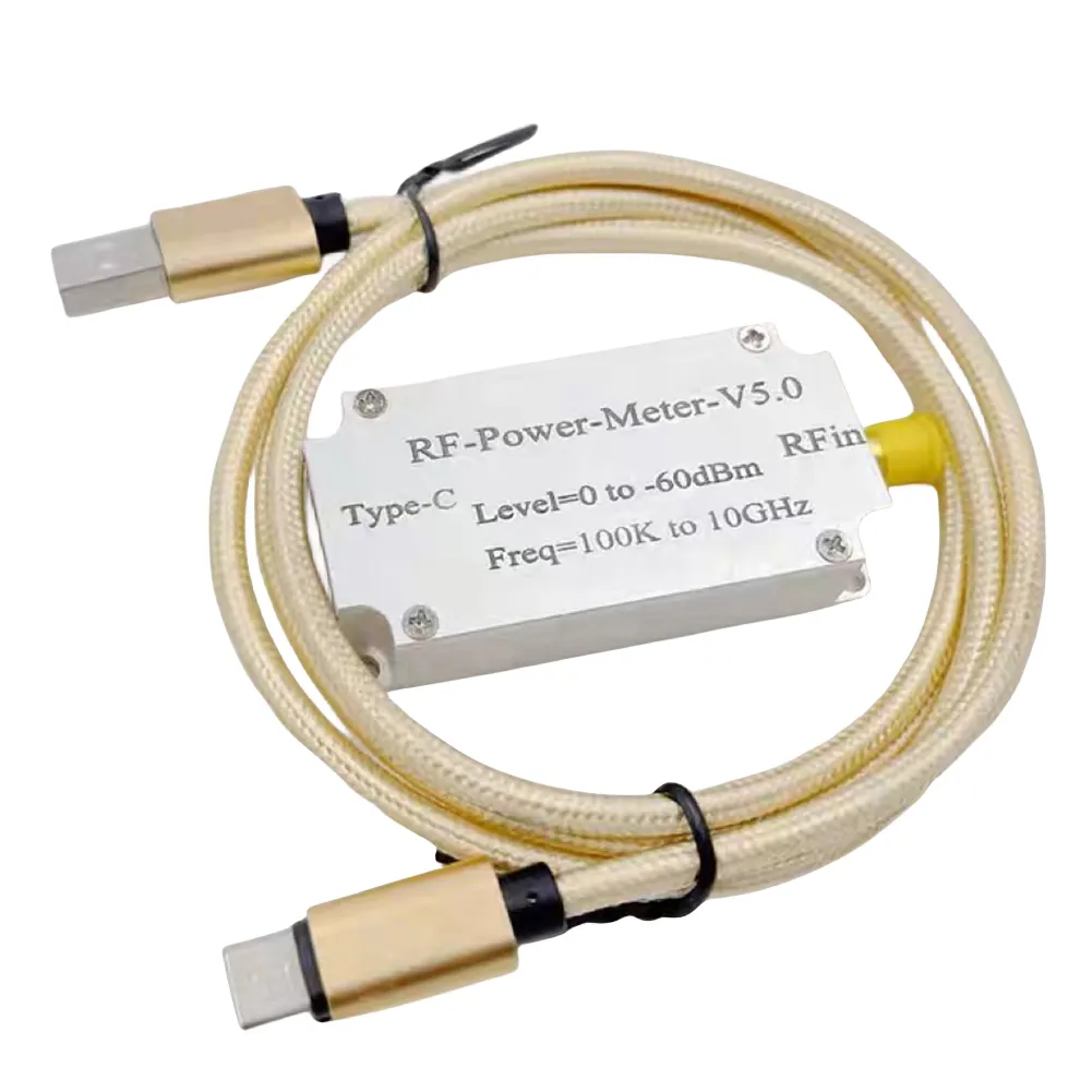 USB RF Frequency Power Meter Data Export 100K-10GHZ Amplitude Measurement Software Up To 500kbps V5 2 Mark Cursors for Ham Radio