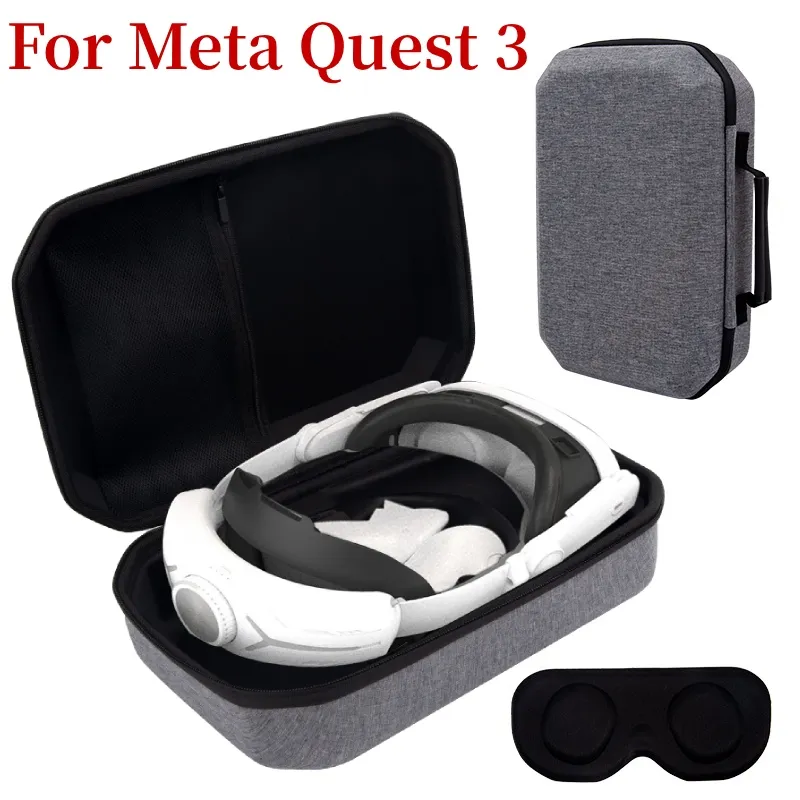 Sac De Rangement Pour Casque VR - Étui De Transport Pour Quest 3 Et Contrôleurs - DEVASO Gris