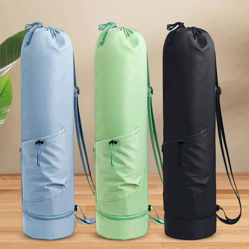 Multi-functional yoga mat and bag Bag with Bottle Pocket and