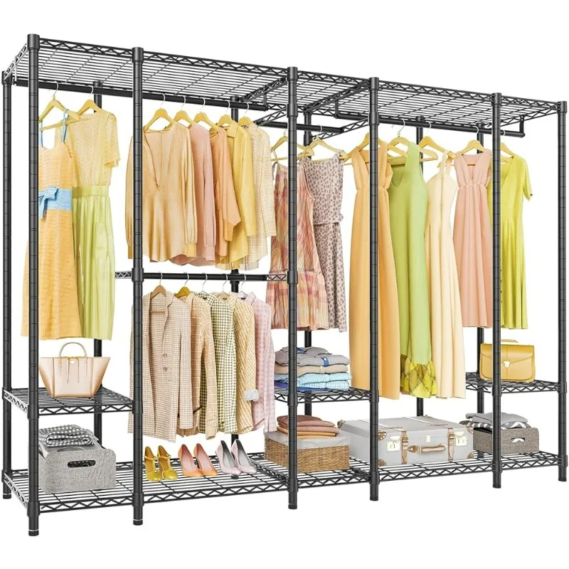 Extra Large Portable Closet Rack For Bedroom Heavy Duty Freestanding Wardrobe With Multi Functional Features From Homepro14 185.01 DHgate.Com